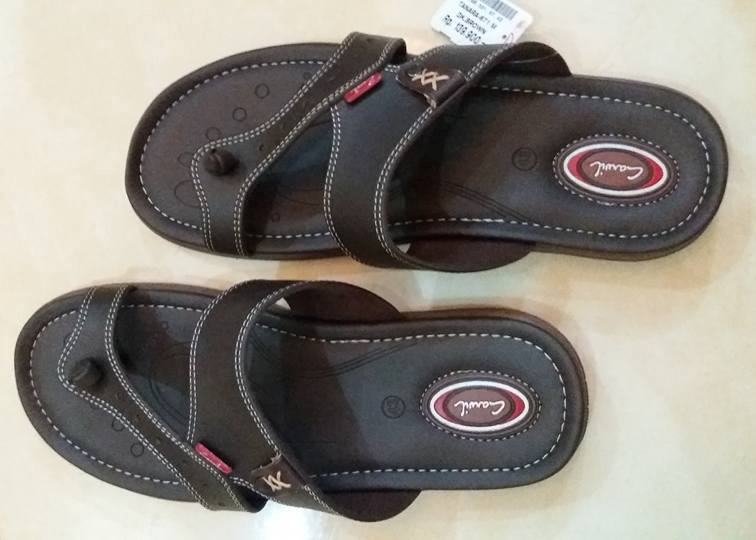  Sandal  Pria Carvil  Dark Brown Coklat Kehitaman 